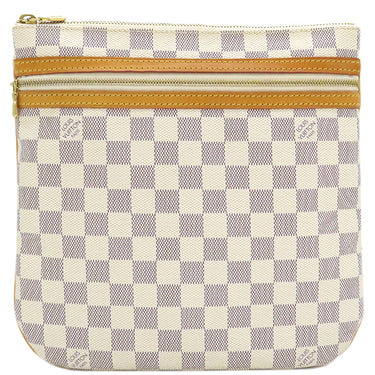 ルイヴィトン LOUIS VUITTON ポシェット ボスフォール N51112 ダミエアズール ダミエアズールキャンバス ショルダーバッグ ゴールド金具 白