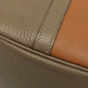 エルメス HERMES ピコタンロックMM カザック ゴールド×エトゥープ×ナタ トリヨンクレマンス ハンドバッグ シルバー金具 茶 グレージュ オフホワイト