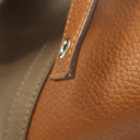 エルメス HERMES ピコタンロックMM カザック ゴールド×エトゥープ×ナタ トリヨンクレマンス ハンドバッグ シルバー金具 茶 グレージュ オフホワイト