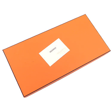 エルメス HERMES CASAQUE OPTIQUE ネイビー×イエロー カシミヤ マフラー 紺 黄色 バイカラー カザック オプティック