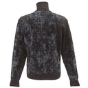 エルメス HERMES カモフラ柄ニット ブラウン×ブルー ウール ナイロン レーヨン 14036 セーター 茶 長袖 ハイネック タートルネック