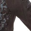 エルメス HERMES カモフラ柄ニット ブラウン×ブルー ウール ナイロン レーヨン 14036 セーター 茶 長袖 ハイネック タートルネック