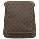 ルイヴィトン LOUIS VUITTON ミュゼット M51256 モノグラム モノグラムキャンバス ショルダーバッグ ゴールド金具 茶