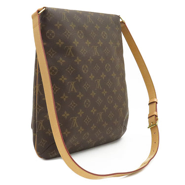 ルイヴィトン LOUIS VUITTON ミュゼット M51256 モノグラム モノグラムキャンバス ショルダーバッグ ゴールド金具 茶