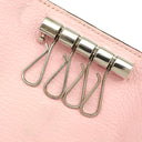 エルメス HERMES ベアン 4連キーケース ローズサクラ シェーブル キーケース シルバー金具