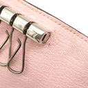 エルメス HERMES ベアン 4連キーケース ローズサクラ シェーブル キーケース シルバー金具