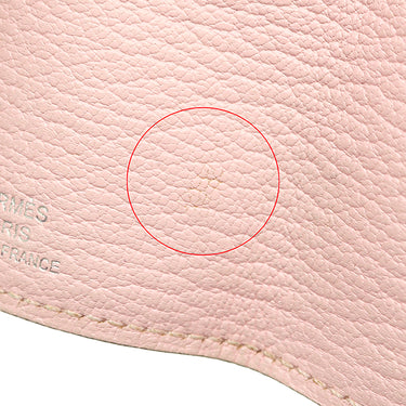 エルメス HERMES ベアン 4連キーケース ローズサクラ シェーブル キーケース シルバー金具