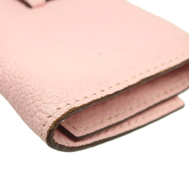 エルメス HERMES ベアン 4連キーケース ローズサクラ シェーブル キーケース シルバー金具