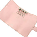 エルメス HERMES ベアン 4連キーケース ローズサクラ シェーブル キーケース シルバー金具