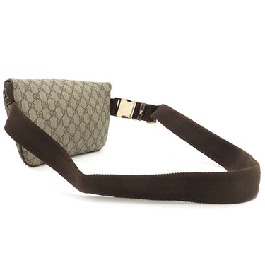 グッチ GUCCI GG ウエストバッグ 233269 ベージュ×ブラウン GGスプリームキャンバス ボディバッグ ゴールド金具 茶 ダブルG