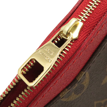 ルイヴィトン LOUIS VUITTON ナノ パラス M61254 スリーズ モノグラムキャンバス ショルダーバッグ ゴールド金具 赤 茶 斜め掛け