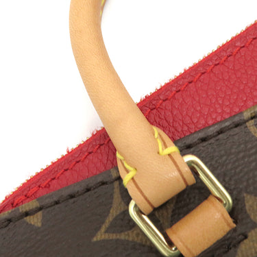 ルイヴィトン LOUIS VUITTON ナノ パラス M61254 スリーズ モノグラムキャンバス ショルダーバッグ ゴールド金具 赤 茶 斜め掛け