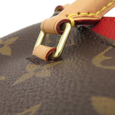 ルイヴィトン LOUIS VUITTON ナノ パラス M61254 スリーズ モノグラムキャンバス ショルダーバッグ ゴールド金具 赤 茶 斜め掛け