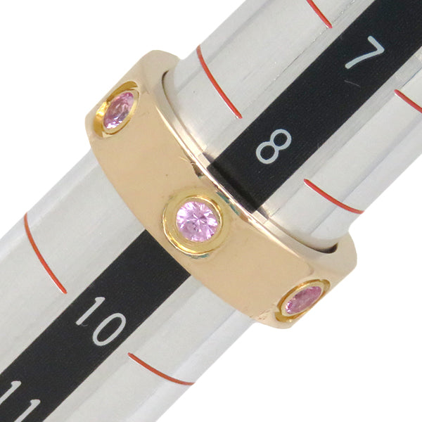 カルティエ Cartier ラブリング フル ピンクサファイア ピンクゴールド