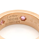 カルティエ Cartier ラブリング フル ピンクサファイア ピンクゴールド K18PG ピンクサファイア #49(JP9) リング 指輪 LOVE Ring 750 18K PG 18金 8.5号