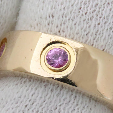 カルティエ Cartier ラブリング フル ピンクサファイア ピンクゴールド K18PG ピンクサファイア #49(JP9) リング 指輪 LOVE Ring 750 18K PG 18金 8.5号