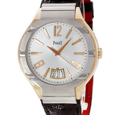 ピアジェ PIAGET POLO ポロ フォーティファイブ 30周年記念限定 P10635 自動巻き メンズ K18PG×K18WG コンビ ラージデイト