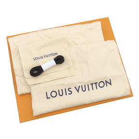 ルイヴィトン LOUIS VUITTON LV トレイナー  1AD9W9 ブラック マットカーフレザー #8.5 スニーカー 黒 ローカット