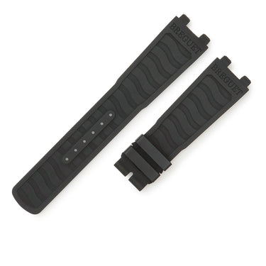 ブレゲ BREGUET マリーン 3 5517 5547用 ラバーバンド ブラック ラバー 腕時計パーツ 未使用 純正 替え 予備 スペア ベルト ストラップ 22mm ブラック 黒