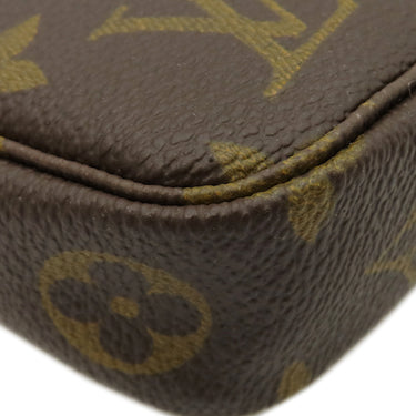 ルイヴィトン LOUIS VUITTON ポシェット アクセソワール M40712 モノグラム モノグラムキャンバス アクセサリーポーチ ゴールド金具 茶 ハンドバッグ