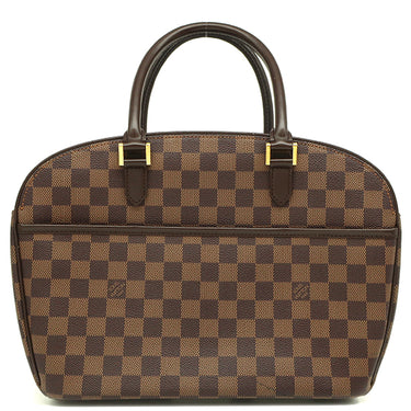 ルイヴィトン LOUIS VUITTON サリア オリゾンタル N51282 ダミエエベヌ ダミエキャンバス ハンドバッグ ゴールド金具 茶 ボストン