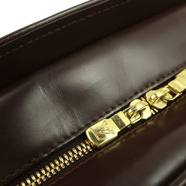 ルイヴィトン LOUIS VUITTON サリア オリゾンタル N51282 ダミエエベヌ ダミエキャンバス ハンドバッグ ゴールド金具 茶 ボストン