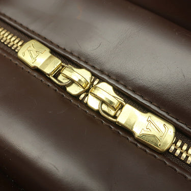 ルイヴィトン LOUIS VUITTON サリア オリゾンタル N51282 ダミエエベヌ ダミエキャンバス ハンドバッグ ゴールド金具 茶 ボストン