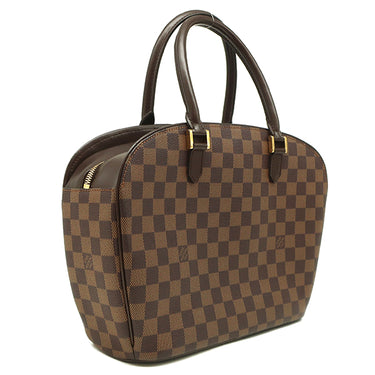 ルイヴィトン LOUIS VUITTON サリア オリゾンタル N51282 ダミエエベヌ ダミエキャンバス ハンドバッグ ゴールド金具 茶 ボストン