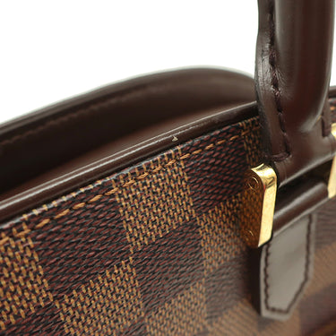 ルイヴィトン LOUIS VUITTON サリア オリゾンタル N51282 ダミエエベヌ ダミエキャンバス ハンドバッグ ゴールド金具 茶 ボストン