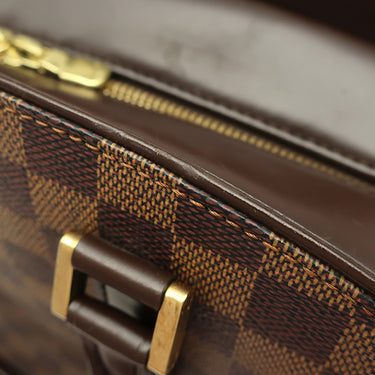 ルイヴィトン LOUIS VUITTON サリア オリゾンタル N51282 ダミエエベヌ ダミエキャンバス ハンドバッグ ゴールド金具 茶 ボストン