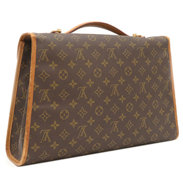 ルイヴィトン LOUIS VUITTON ビバリー M51121 モノグラム モノグラムキャンバス ブリーフケース ゴールド金具 茶 ビジネスバッグ ショルダーストラップ欠品
