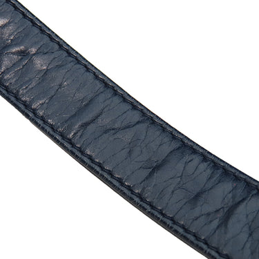 シャネル CHANEL ボーイシャネル ネイビー レザー ショルダーバッグ ガンメタル金具 紺 チェーン