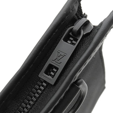 ルイヴィトン LOUIS VUITTON メッセンジャー ヴォワヤージュ M59329 ノワール グレインレザー ショルダーバッグ ブラック金具 黒 LVアエログラム