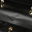 シャネル CHANEL マトラッセ 23 Wチェーン A01113 ブラック レザー ショルダーバッグ ゴールド金具 黒 ダブルフラップ ダブルチェーン