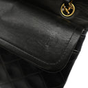 シャネル CHANEL マトラッセ 23 Wチェーン A01113 ブラック レザー ショルダーバッグ ゴールド金具 黒 ダブルフラップ ダブルチェーン