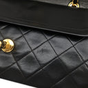 シャネル CHANEL マトラッセ 23 Wチェーン A01113 ブラック レザー ショルダーバッグ ゴールド金具 黒 ダブルフラップ ダブルチェーン