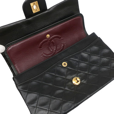 シャネル CHANEL マトラッセ 23 Wチェーン A01113 ブラック レザー ショルダーバッグ ゴールド金具 黒 ダブルフラップ ダブルチェーン