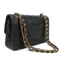 シャネル CHANEL マトラッセ 23 Wチェーン A01113 ブラック レザー ショルダーバッグ ゴールド金具 黒 ダブルフラップ ダブルチェーン