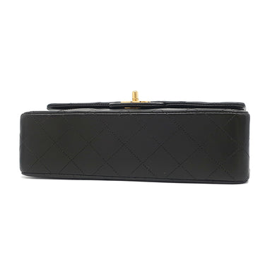 シャネル CHANEL マトラッセ 23 Wチェーン A01113 ブラック レザー ショルダーバッグ ゴールド金具 黒 ダブルフラップ ダブルチェーン