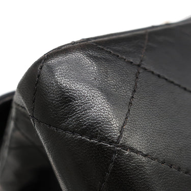 シャネル CHANEL マトラッセ 23 Wチェーン A01113 ブラック レザー ショルダーバッグ ゴールド金具 黒 ダブルフラップ ダブルチェーン