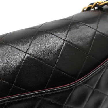 シャネル CHANEL マトラッセ 23 Wチェーン A01113 ブラック レザー ショルダーバッグ ゴールド金具 黒 ダブルフラップ ダブルチェーン