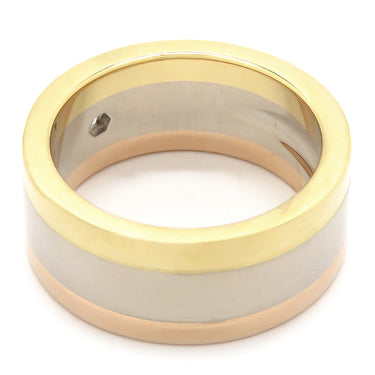 カルティエ Cartier スリーカラー ダイヤ ホワイトゴールドXイエローゴールドXピンクゴールド K18WG K18YG K18PG ダイヤモンド #52(JP12) リング 指輪 3カラー 750 18金 10号