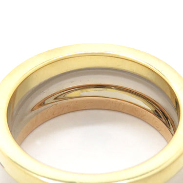 カルティエ Cartier スリーカラー ダイヤ ホワイトゴールドXイエローゴールドXピンクゴールド K18WG K18YG K18PG ダイヤモンド #52(JP12) リング 指輪 3カラー 750 18金 10号