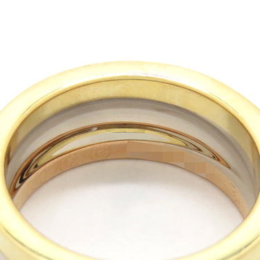 カルティエ Cartier スリーカラー ダイヤ ホワイトゴールドXイエローゴールドXピンクゴールド K18WG K18YG K18PG ダイヤモンド #52(JP12) リング 指輪 3カラー 750 18金 10号