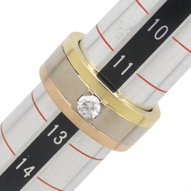 カルティエ Cartier スリーカラー ダイヤ ホワイトゴールドXイエローゴールドXピンクゴールド K18WG K18YG K18PG ダイヤモンド #52(JP12) リング 指輪 3カラー 750 18金 10号