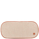 エルメス HERMES エスカル コニャック コットン レザー ポーチ シルバー金具 茶 バス用ポーチ コスメポーチ