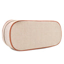 エルメス HERMES エスカル コニャック コットン レザー ポーチ シルバー金具 茶 バス用ポーチ コスメポーチ