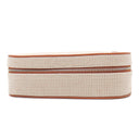 エルメス HERMES エスカル コニャック コットン レザー ポーチ シルバー金具 茶 バス用ポーチ コスメポーチ