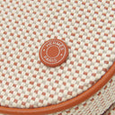 エルメス HERMES エスカル コニャック コットン レザー ポーチ シルバー金具 茶 バス用ポーチ コスメポーチ