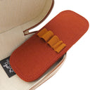 エルメス HERMES エスカル コニャック コットン レザー ポーチ シルバー金具 茶 バス用ポーチ コスメポーチ